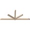 Ekena Millwork Kennewick Smooth Timber Gable Bracket, Douglas Fir, 96"W x 40"H x 3 1/2"D x 3 1/2"F, 10/12 Pitch GBW096X40X0404KEN00SDF - alternate 2